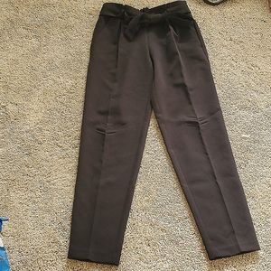 Black slacks with side pockets
